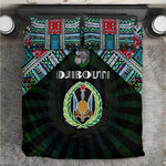Djibouti Roots Bedding Set African Pride in Fingerprint and Tribal Colors
