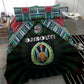 Djibouti Roots Bedding Set African Pride in Fingerprint and Tribal Colors