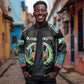 Personalized Djibouti Roots Bomber Jacket African Pride in Fingerprint and Tribal Colors