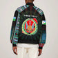 Personalized Djibouti Roots Bomber Jacket African Pride in Fingerprint and Tribal Colors