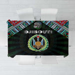 Djibouti Roots Tablecloth African Pride in Fingerprint and Tribal Colors