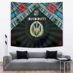 Djibouti Roots Tapestry African Pride in Fingerprint and Tribal Colors