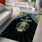 Gabon Roots Area Rug African Pride in Fingerprint and Tribal Colors