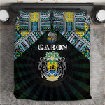 Gabon Roots Bedding Set African Pride in Fingerprint and Tribal Colors