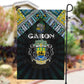 Gabon Roots Garden Flag African Pride in Fingerprint and Tribal Colors