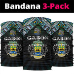 Gabon Roots Neck Gaiter African Pride in Fingerprint and Tribal Colors DT02