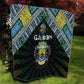 Gabon Roots Quilt African Pride in Fingerprint and Tribal Colors