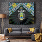 Gabon Roots Tapestry African Pride in Fingerprint and Tribal Colors