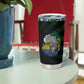Gabon Roots Tumbler Cup African Pride in Fingerprint and Tribal Colors