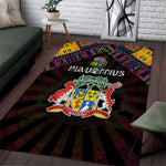 Mauritius Roots Area Rug African Pride in Fingerprint and Tribal Colors