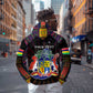Personalized Mauritius Roots Hoodie African Pride in Fingerprint and Tribal Colors