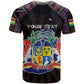 Personalized Mauritius Roots T shirt African Pride in Fingerprint and Tribal Colors