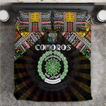 Comoros Roots Bedding Set African Pride in Fingerprint and Tribal Colors