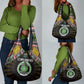 Comoros Roots Grocery Bag African Pride in Fingerprint and Tribal Colors