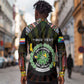 Personalized Comoros Roots Long Sleeve Button Shirt African Pride in Fingerprint and Tribal Colors