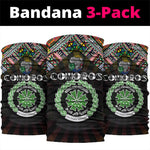 Comoros Roots Neck Gaiter African Pride in Fingerprint and Tribal Colors DT02