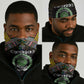 Comoros Roots Neck Gaiter African Pride in Fingerprint and Tribal Colors DT02