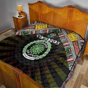 Comoros Roots Quilt African Pride in Fingerprint and Tribal Colors