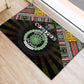 Comoros Roots Rubber Doormat African Pride in Fingerprint and Tribal Colors