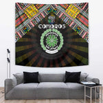 Comoros Roots Tapestry African Pride in Fingerprint and Tribal Colors