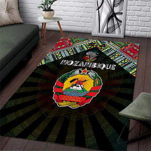 Mozambique Roots Area Rug African Pride in Fingerprint and Tribal Colors