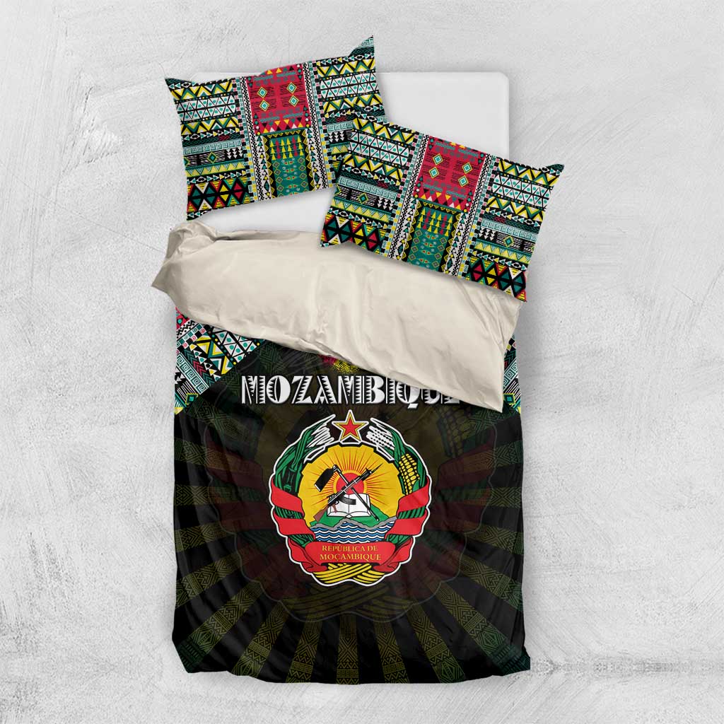 Mozambique Roots Bedding Set African Pride in Fingerprint and Tribal Colors