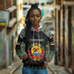Personalized Mozambique Roots Hoodie African Pride in Fingerprint and Tribal Colors