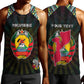 Personalized Mozambique Roots Men Tank Top African Pride in Fingerprint and Tribal Colors