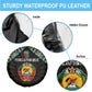 Mozambique Roots Spare Tire Cover African Pride in Fingerprint and Tribal Colors