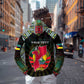 Personalized Mozambique Roots Zip Hoodie African Pride in Fingerprint and Tribal Colors