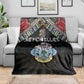 Seychelles Roots Blanket African Pride in Fingerprint and Tribal Colors