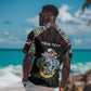 Personalized Seychelles Roots Hawaiian Shirt African Pride in Fingerprint and Tribal Colors
