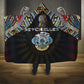 Seychelles Roots Hooded Blanket African Pride in Fingerprint and Tribal Colors