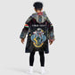 Personalized Seychelles Roots Kid Wearable Blanket Hoodie African Pride in Fingerprint and Tribal Colors