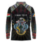 Personalized Seychelles Roots Long Sleeve Polo Shirt African Pride in Fingerprint and Tribal Colors