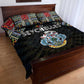 Seychelles Roots Quilt Bed Set African Pride in Fingerprint and Tribal Colors
