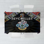 Seychelles Roots Tablecloth African Pride in Fingerprint and Tribal Colors
