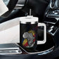 Seychelles Roots Tumbler With Handle African Pride in Fingerprint and Tribal Colors