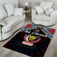 DR Congo Roots Area Rug African Pride in Fingerprint and Tribal Colors