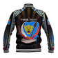 Personalized DR Congo Roots Baseball Jacket African Pride in Fingerprint and Tribal Colors