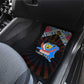 DR Congo Roots Car Mats African Pride in Fingerprint and Tribal Colors