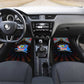 DR Congo Roots Car Mats African Pride in Fingerprint and Tribal Colors