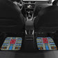 DR Congo Roots Car Mats African Pride in Fingerprint and Tribal Colors