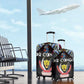 DR Congo Roots Luggage Cover African Pride in Fingerprint and Tribal Colors