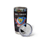 DR Congo Roots Tumbler Cup African Pride in Fingerprint and Tribal Colors
