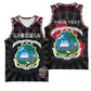 Personalized Liberia Roots Basketball Jersey African Pride in Fingerprint and Tribal Colors DT02