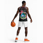 Personalized Liberia Roots Basketball Jersey African Pride in Fingerprint and Tribal Colors DT02