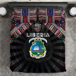 Liberia Roots Bedding Set African Pride in Fingerprint and Tribal Colors