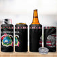 Liberia Roots 4 in 1 Can Cooler Tumbler African Pride in Fingerprint and Tribal Colors
