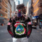 Personalized Liberia Roots Hoodie African Pride in Fingerprint and Tribal Colors